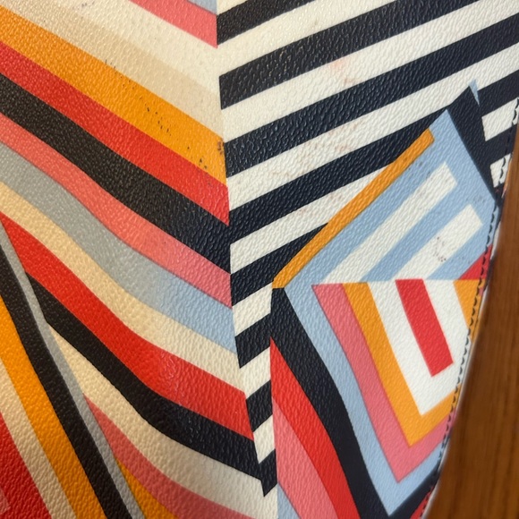 Tory Burch Kerrington LARGE Multicolor Geometric Tote Bag - Picture 9 of 11